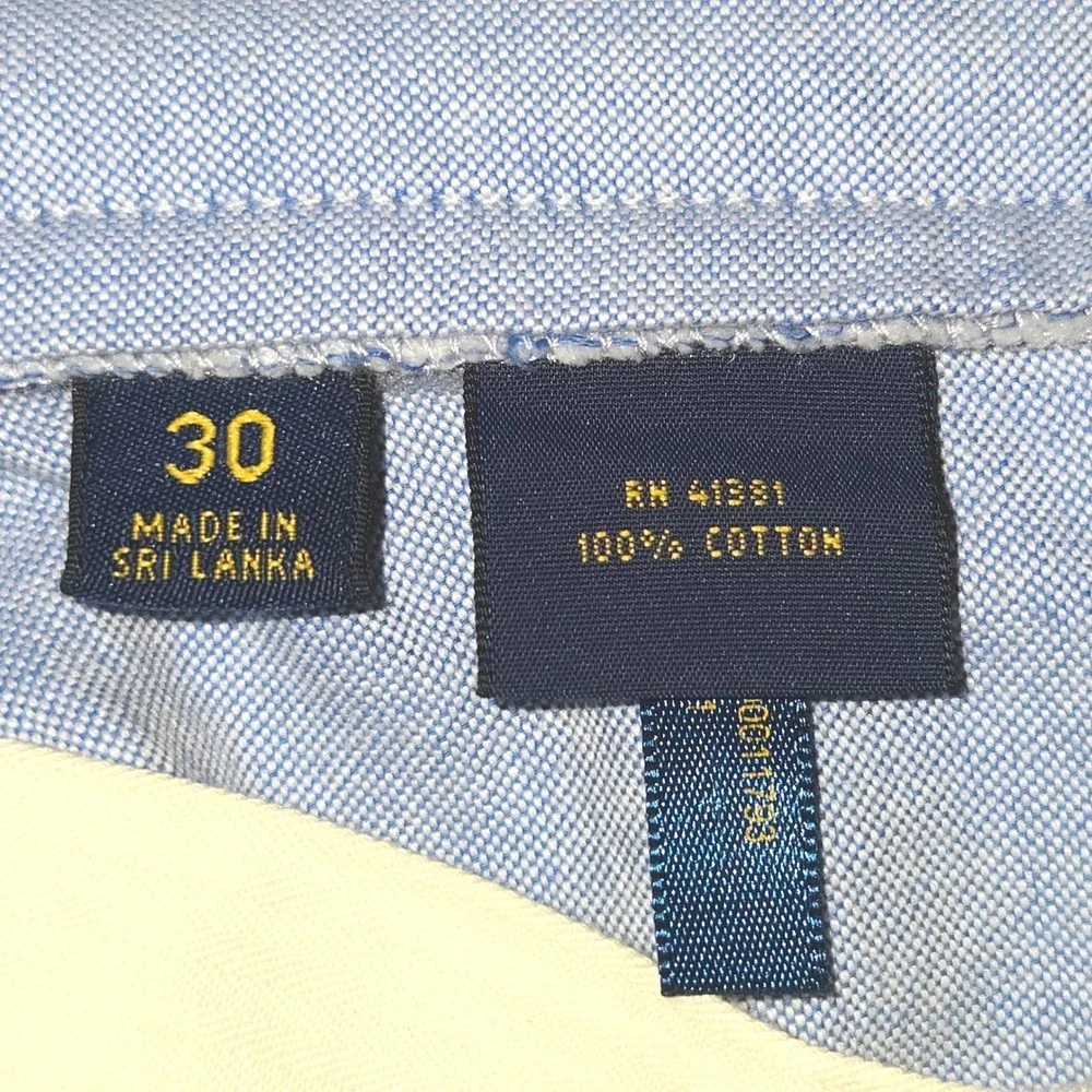 Polo Ralph Lauren Light Blue Oxford Shorts Men's 30 Classic Fit Watchhill 3